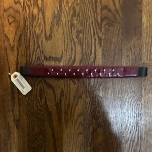 Patent Leather Deep Red Browband
